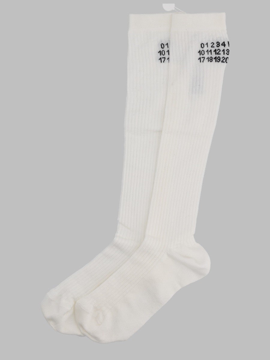 MM6 MAISON MARGIELA MM6 MAISON MARGIELA - CALZINI ALTI CON LOGO