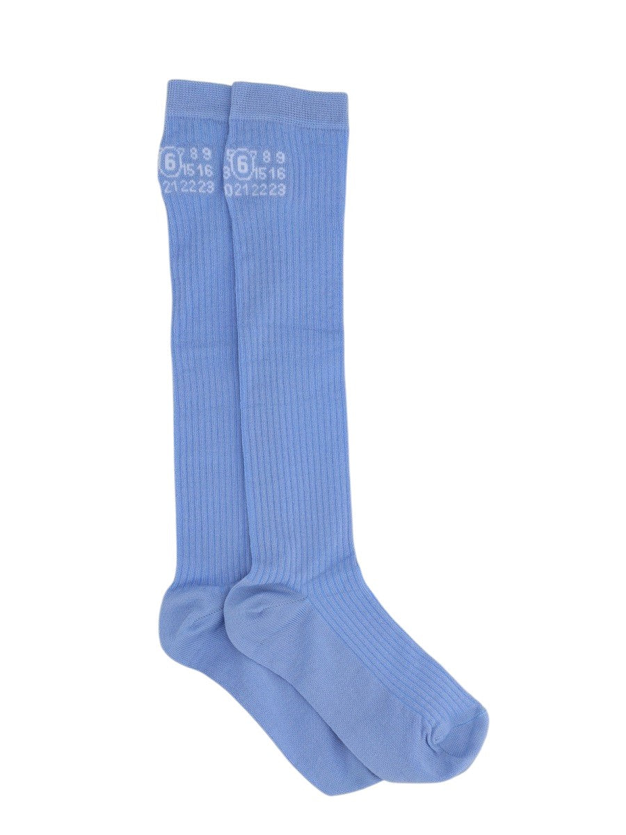 MM6 MAISON MARGIELA - CALZINI ALTI CON LOGO calzini-alti-con-logo_8cdd8df1-8453-40eb-967c-09271ebe799e