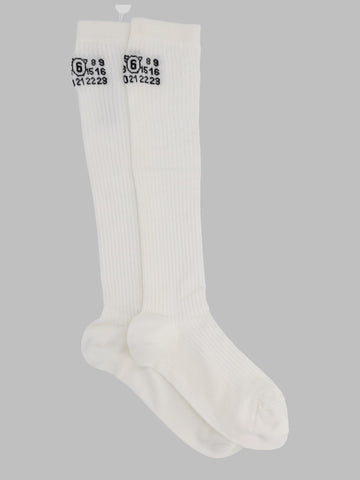 MM6 MAISON MARGIELA MM6 MAISON MARGIELA - CALZINI ALTI CON LOGO