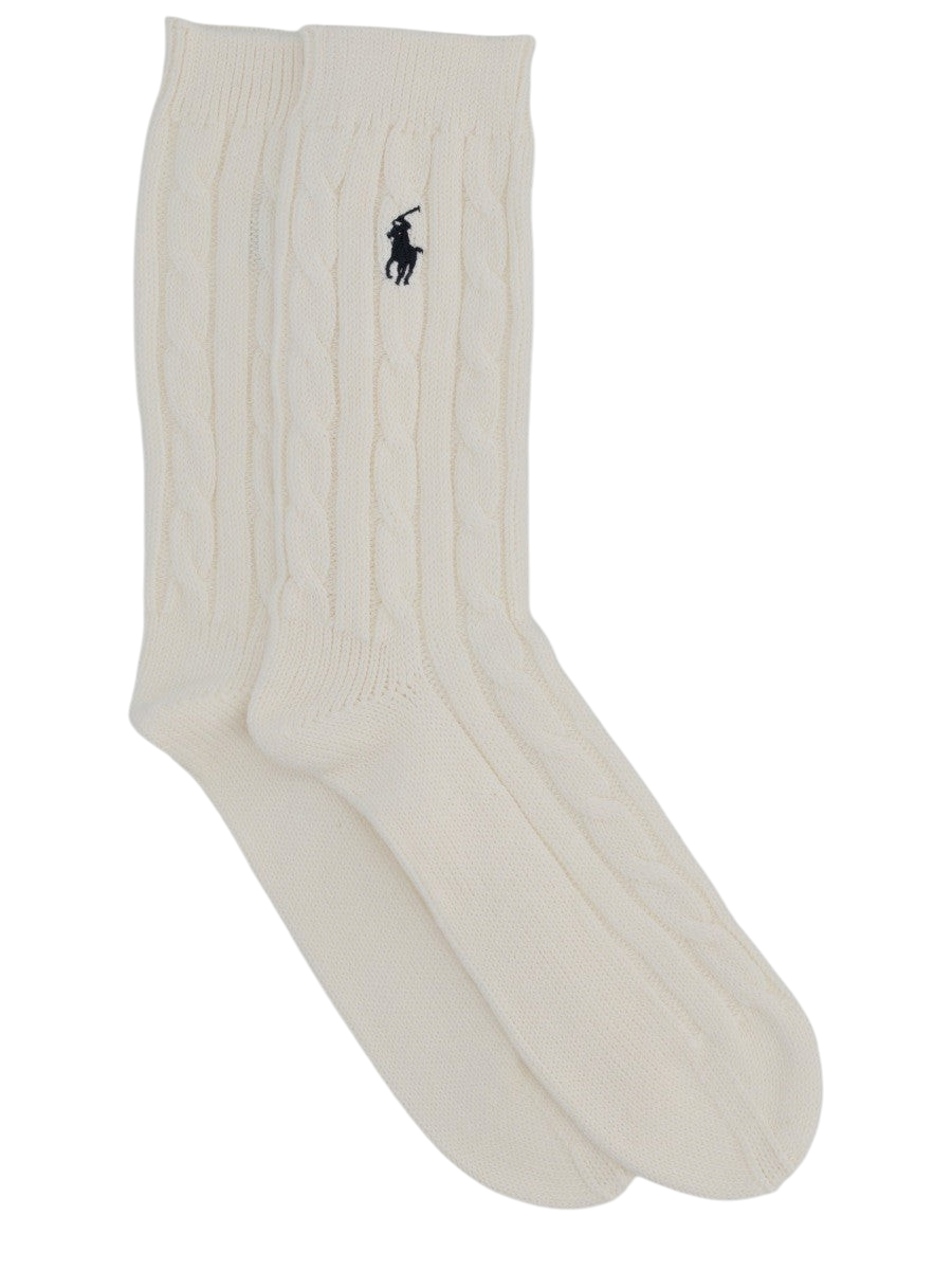 Polo Ralph Lauren - CALZINI CON LOGO Ivory 9-11
