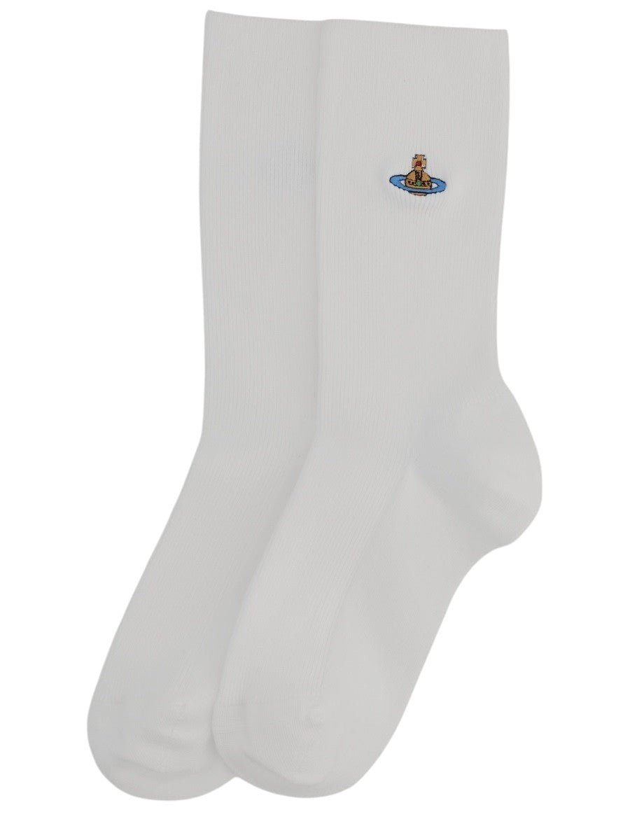 Vivienne Westwood Vivienne Westwood - Socks Ribbed Crew Orb