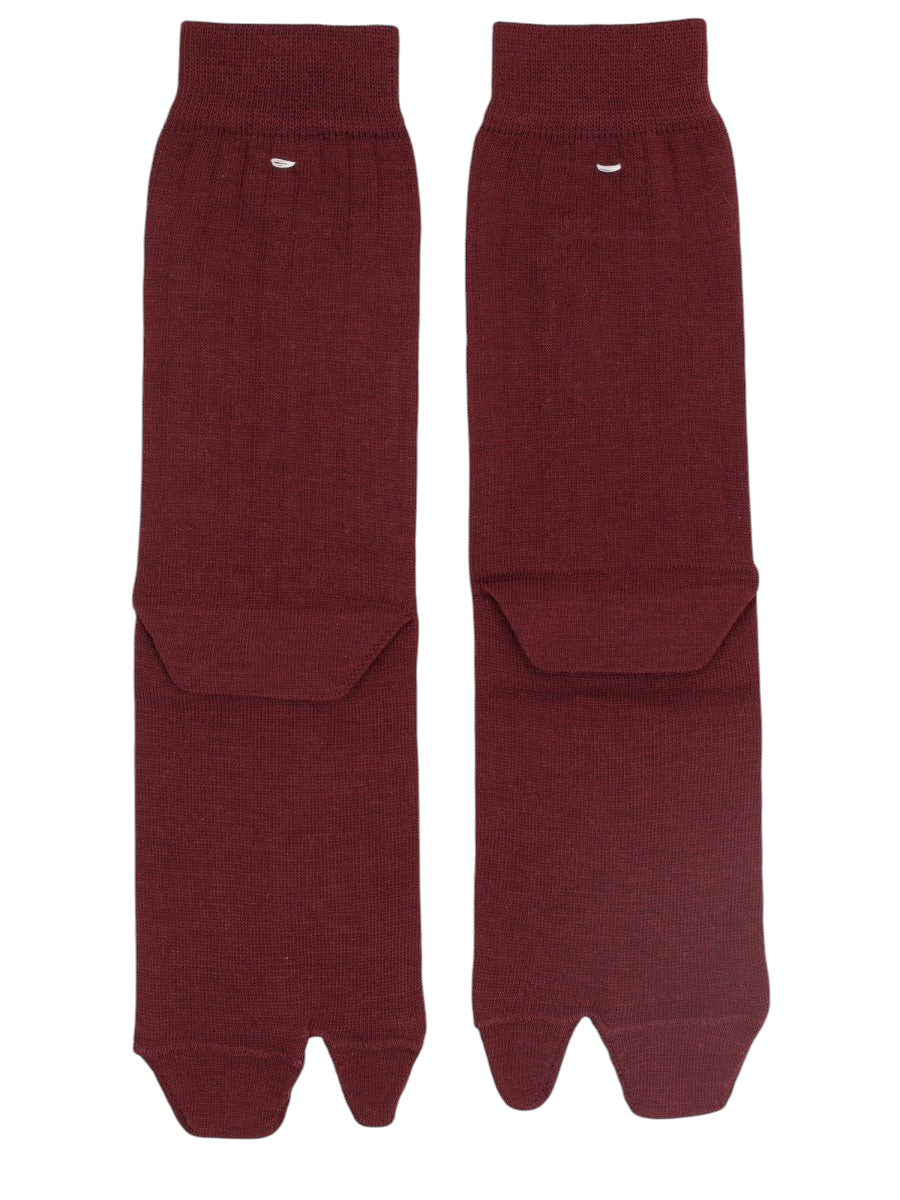 Maison Margiela - "TABI" Socks - Bordeaux