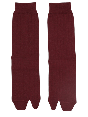 Maison Margiela - "TABI" Socks - Bordeaux Bordeaux