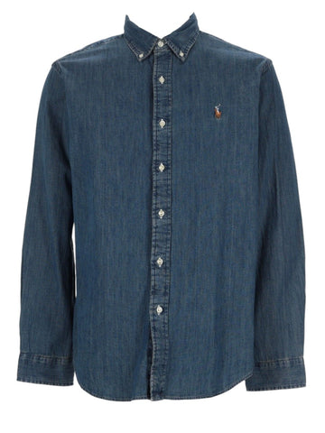 Polo Ralph Lauren - Denim Shirt with Logo camicia-con-logo_09bcfeaa-6b5f-45f8-9476-12e2e6394168