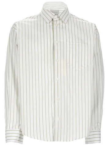 AMI PARIS CAMICIA IN COTONE A RIGHE Unisex