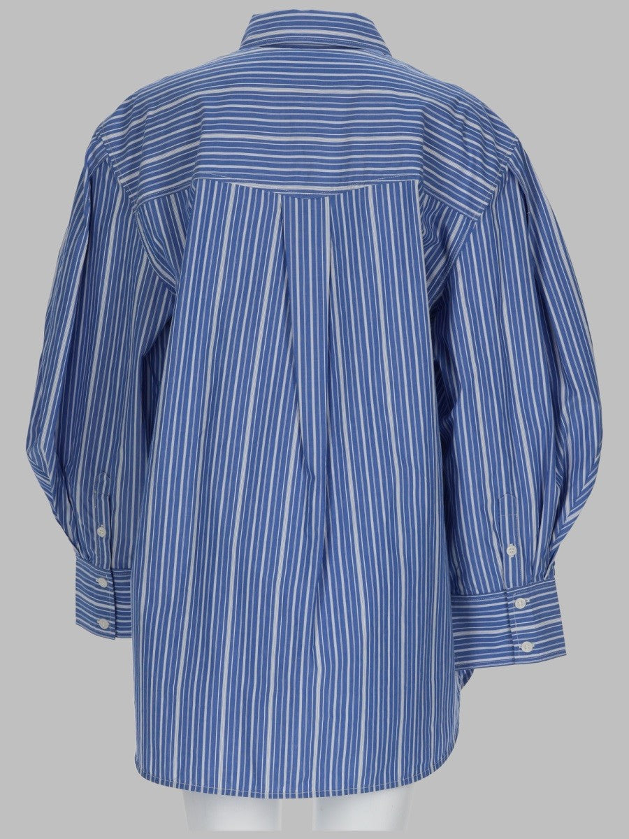 GANNI GANNI - CAMICIA IN COTONE A RIGHE