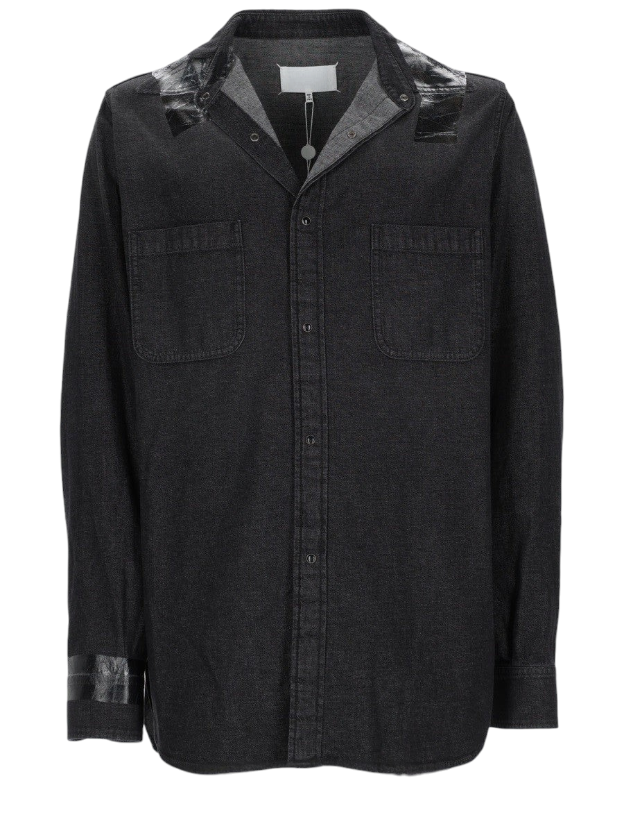 Maison Margiela - CAMICIA IN DENIM TAPED Black