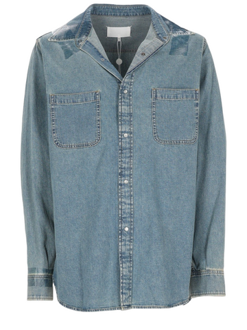 Maison Margiela - CAMICIA IN DENIM TAPED DENIM