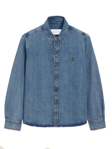 AMI PARIS - CAMICIA IN DENIM Unisex