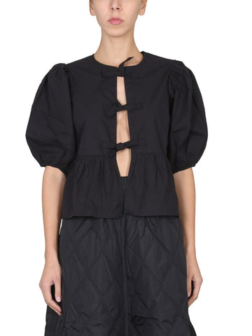 GANNI - POPLIN SHIRT camicia-in-popeline