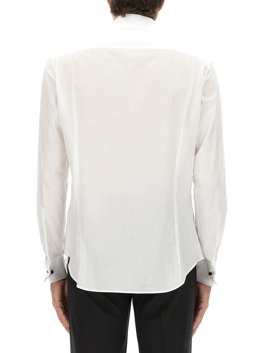 Giorgio Armani - CAMICIA SMOKING IN COTONE