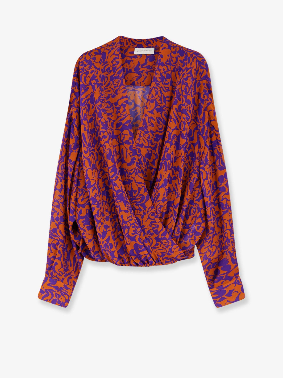 Dries Van Noten - Camiel cotton shirt with multicolor print camiel-cotton-shirt-with-multicolor-print