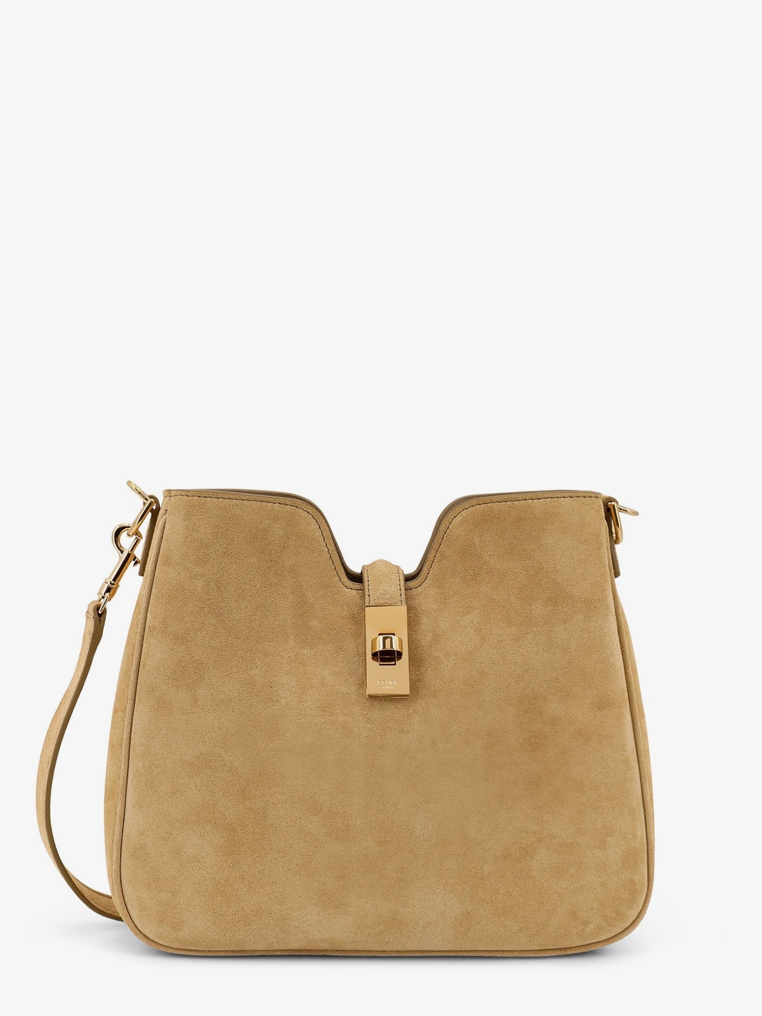 Camilla 16 suede crossbody bag