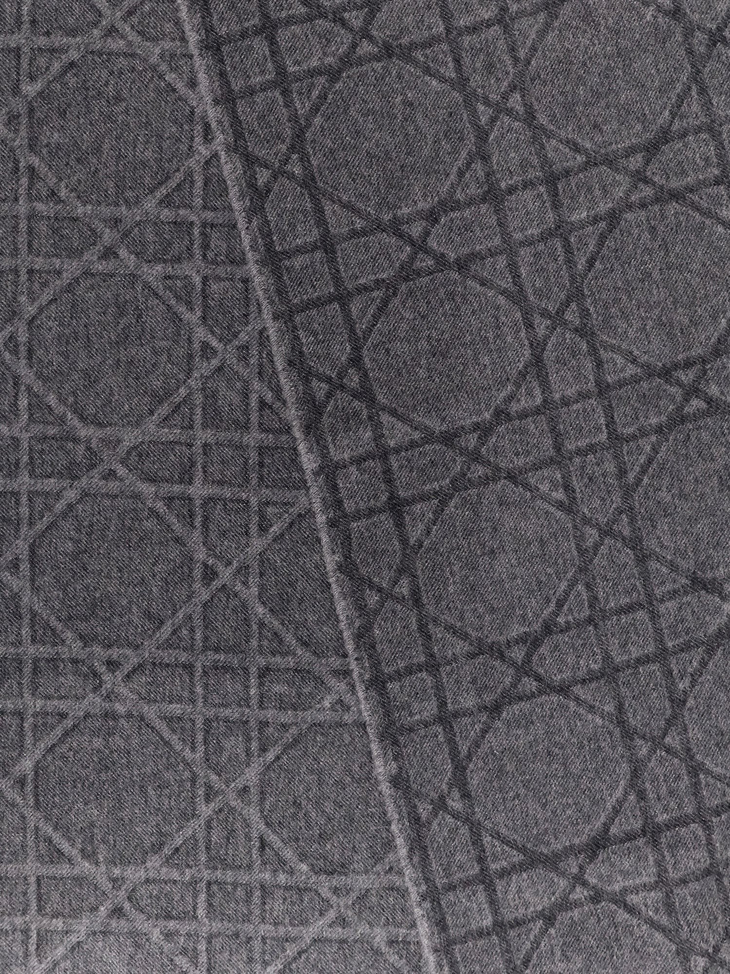 Cannage cashmere and wool scarf