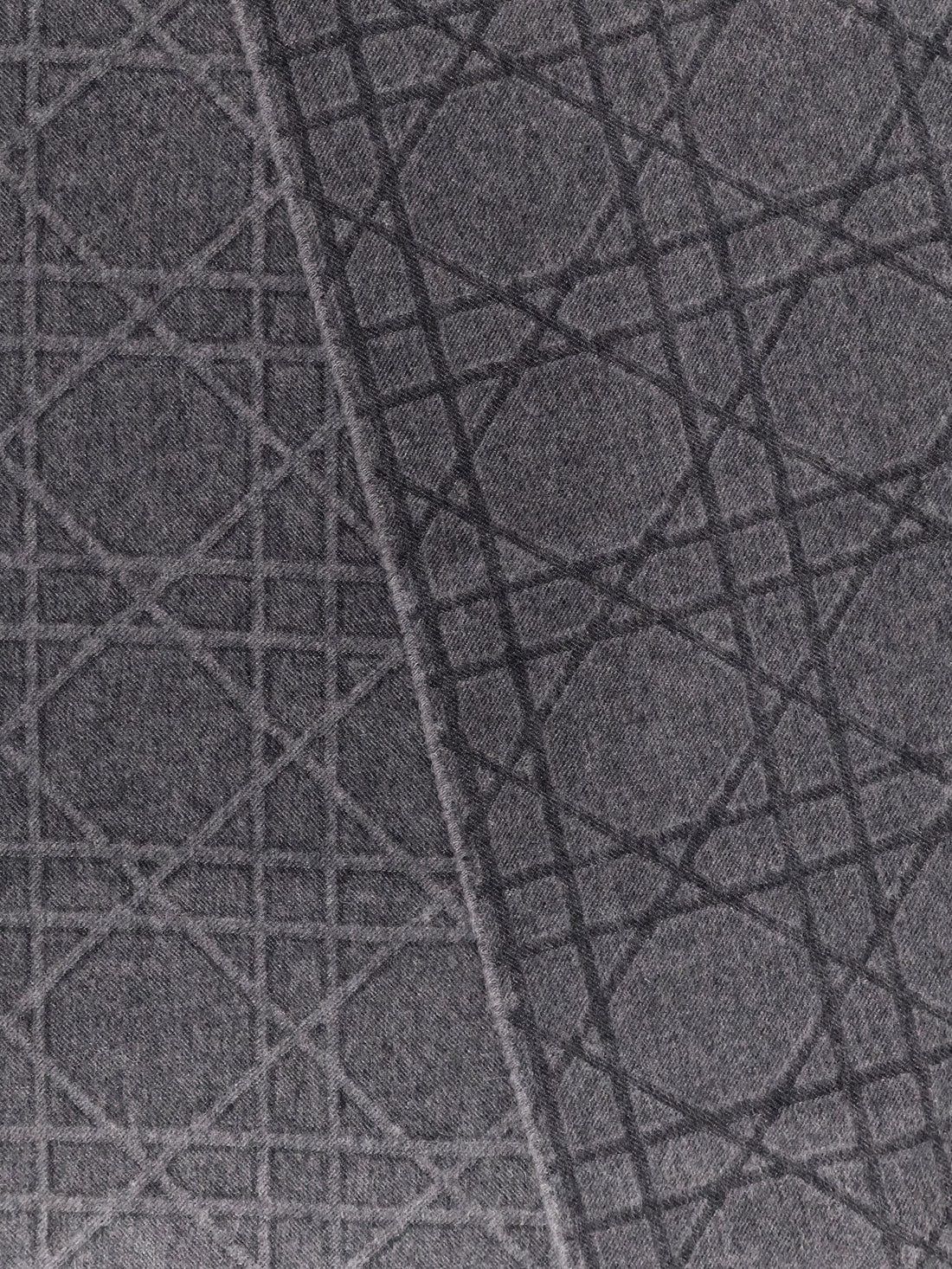 Cannage cashmere and wool scarf