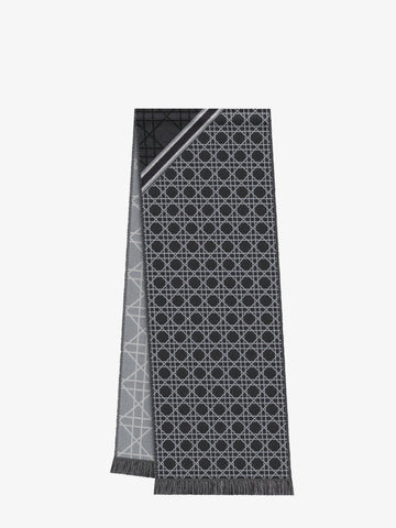 Cannage Jacquard wool scarf