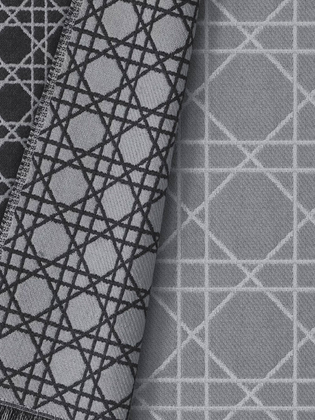 Cannage Jacquard wool scarf