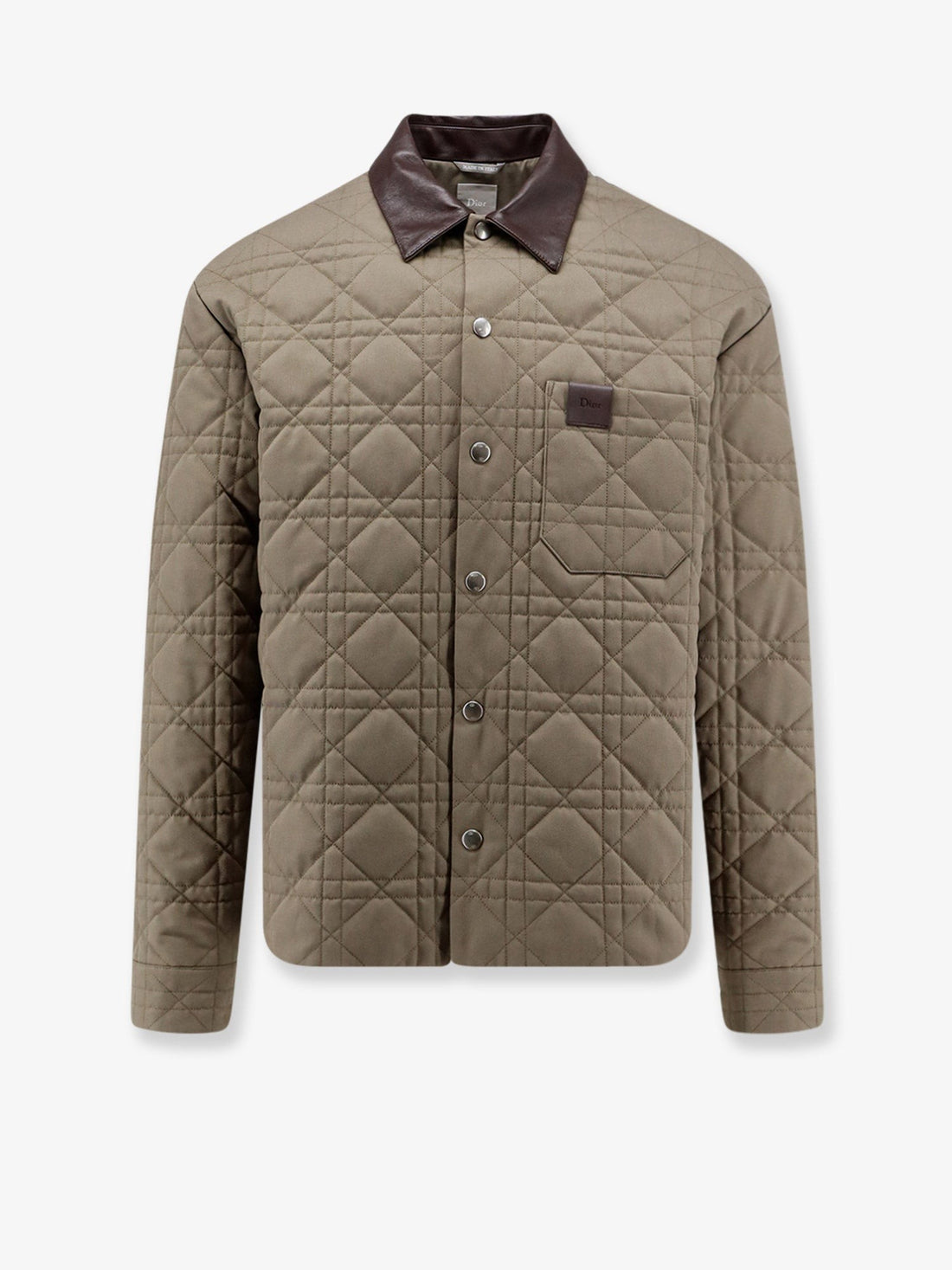 Dior - Cannage Shirt/Jacket with Dior patch and leather collar cannage-shirt-jacket-with-dior-patch-and-leather-collar_cf2a2616-8d0f-4fb9-815f-3662584af1bf
