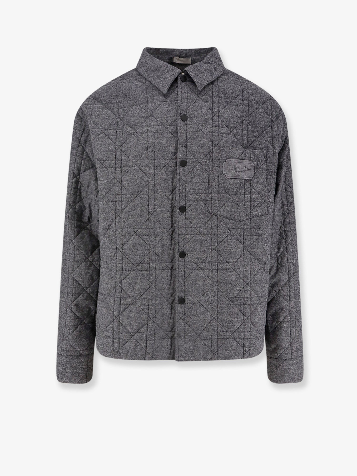 Cannage Shirt Jacket with Embroidery Christian Dior Couture