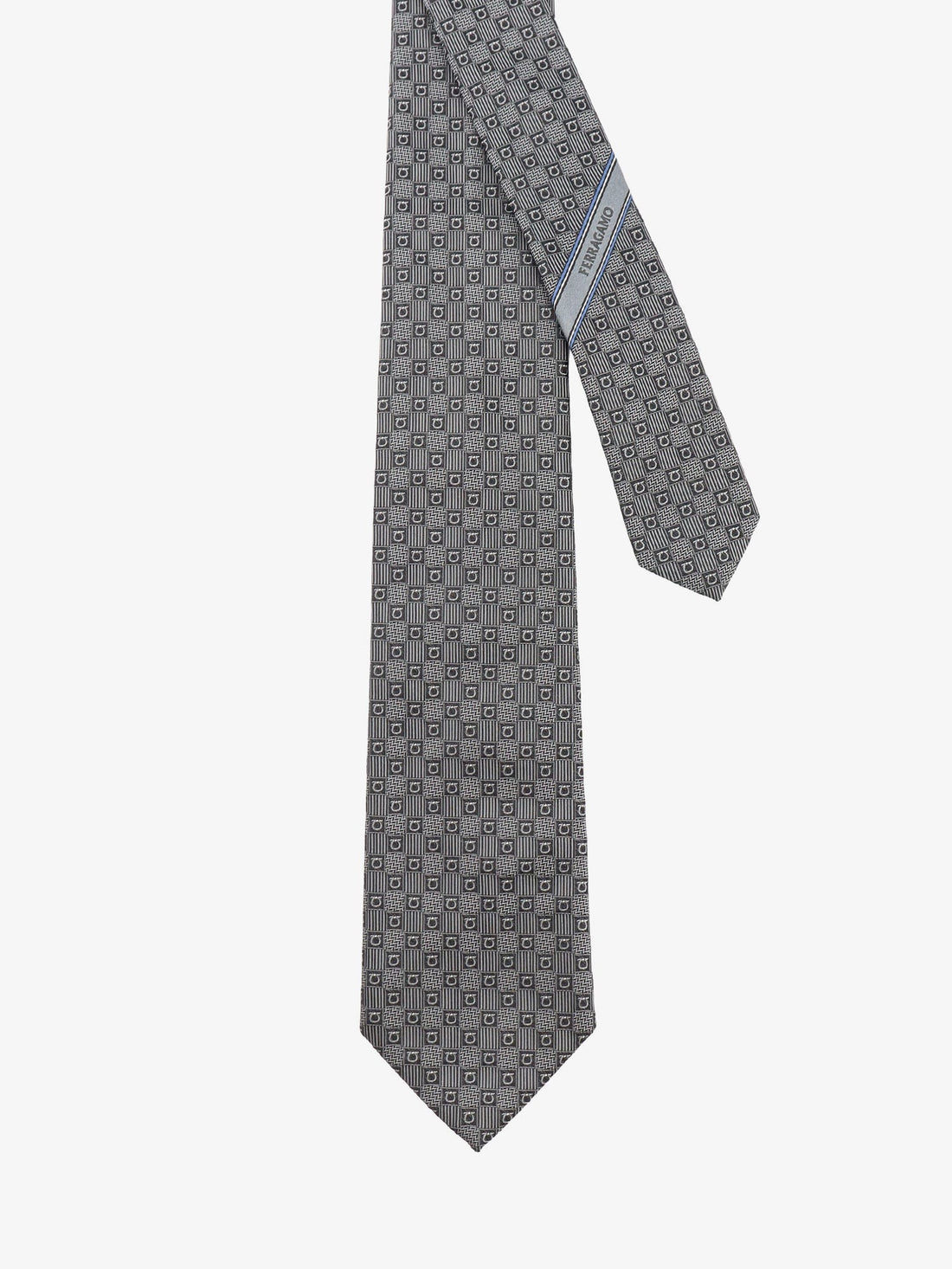 Ferragamo - Cannes silk tie Grigio UNI