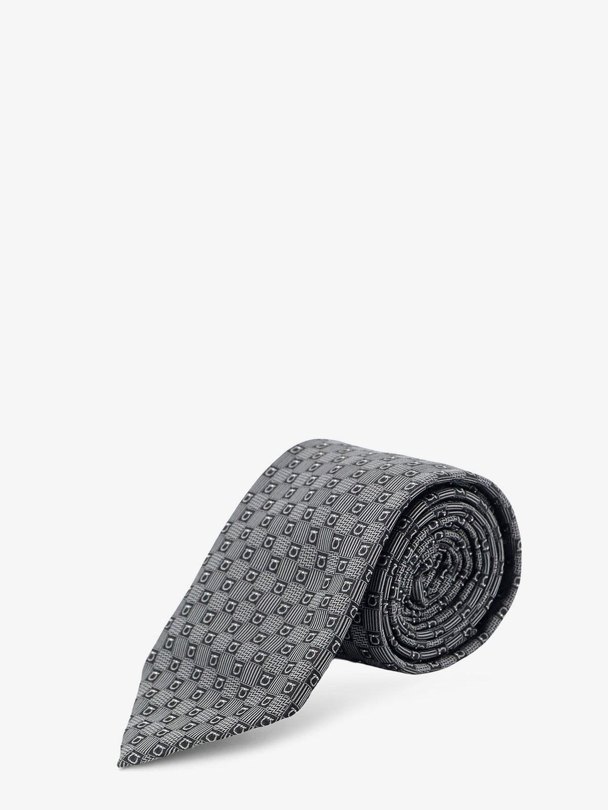 Ferragamo - Cannes silk tie Grigio UNI