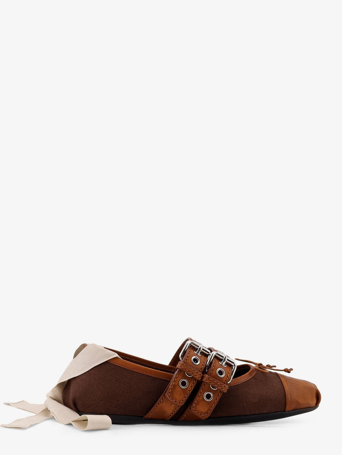 Miu Miu - Canvas and leather blend ballerinas canvas-and-leather-blend-ballerinas_da23ef73-bb9d-4a83-88a2-ffd37941a8ca