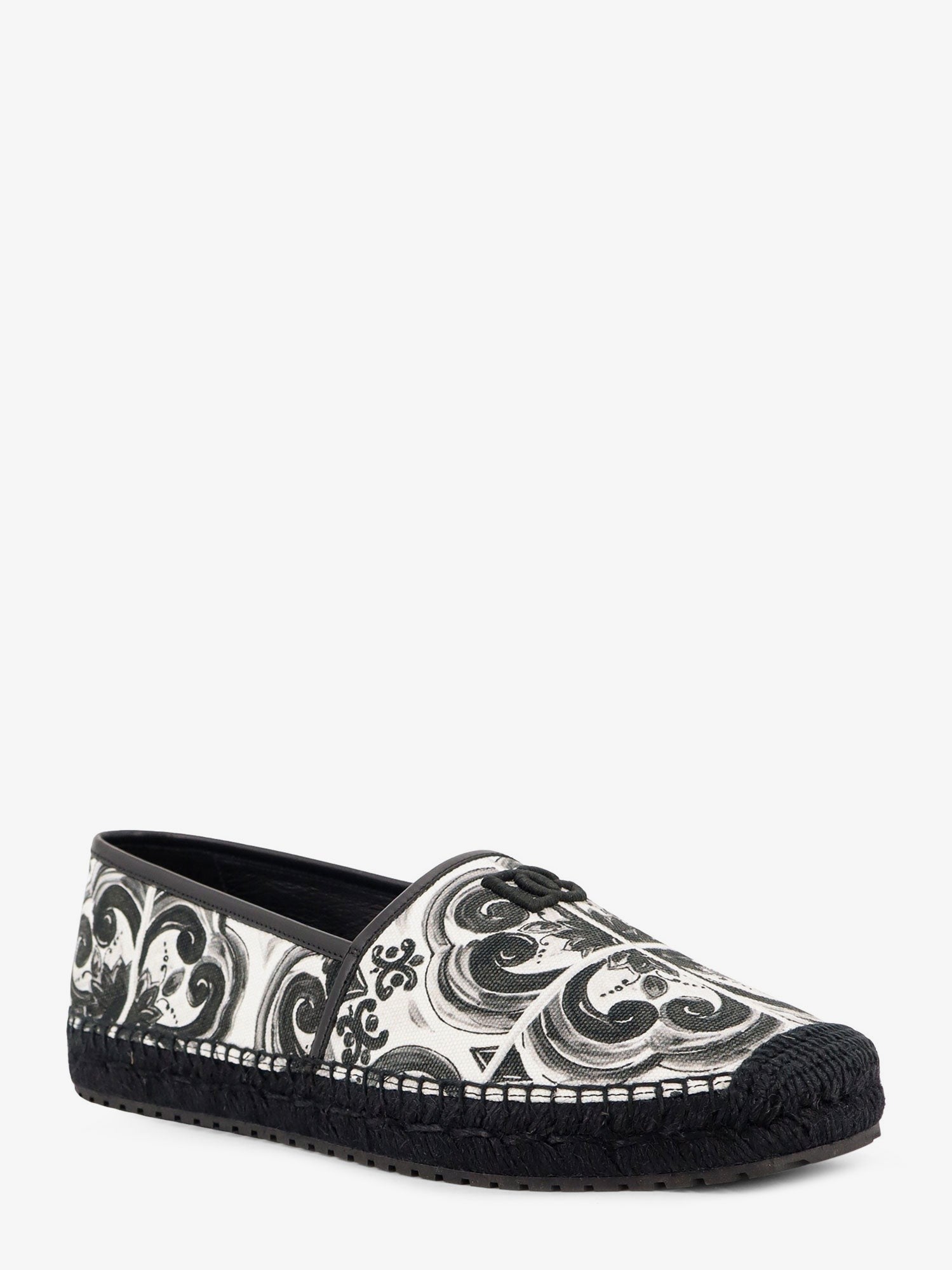 Canvas espadrilles with Maiolica print
