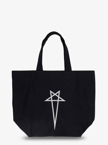 RICK OWENS Canvas handbag with front logo