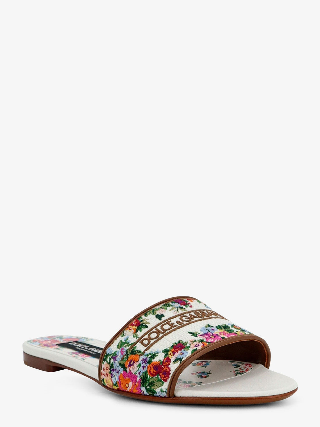 Dolce & Gabbana - Canvas sandals with all-over embroidery canvas-sandals-with-all-over-embroidery