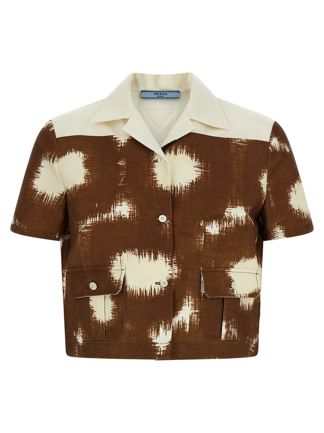 PRADA - Canvas shirt Brown