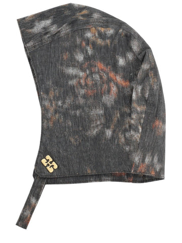 GANNI - Cap with Print - Charcoal cap-with-print_73ff624b-a20d-4885-8933-1238d34960d3