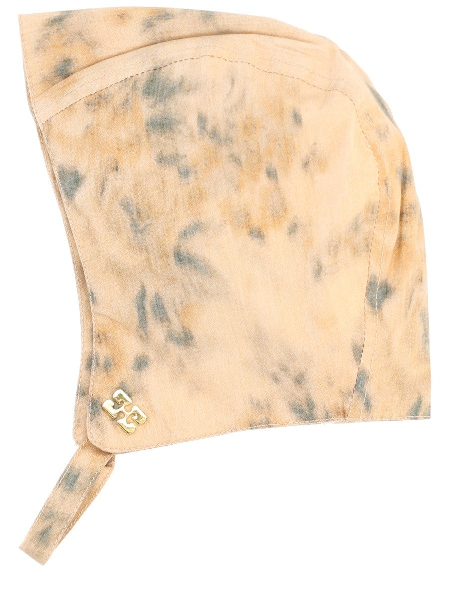 GANNI - Cap with Print - Ivory cap-with-print_8b521650-cfb5-4ef7-a2a9-6d5f846de93b