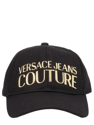 Versace Jeans Couture - Baseball Cap with Logo - Black cappello-da-baseball-con-logo_942683a8-cece-4dd8-bdb6-926097daea2f