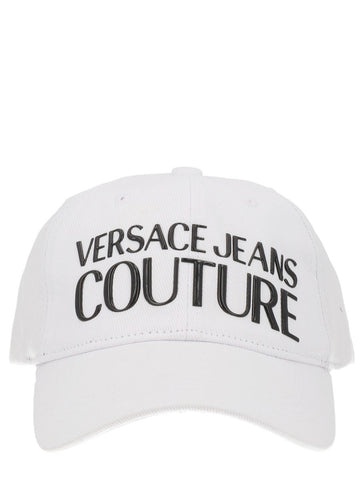 Versace Jeans Couture - Baseball Cap with Logo - White cappello-da-baseball-con-logo_c3afbfa8-a2b3-49cd-96fe-9e410f3d9774