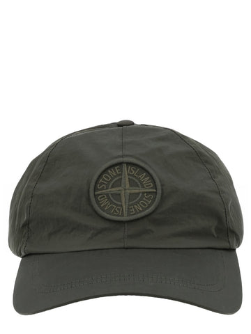 Stone Island - CAPPELLO DA BASEBALL CON LOGO GREEN