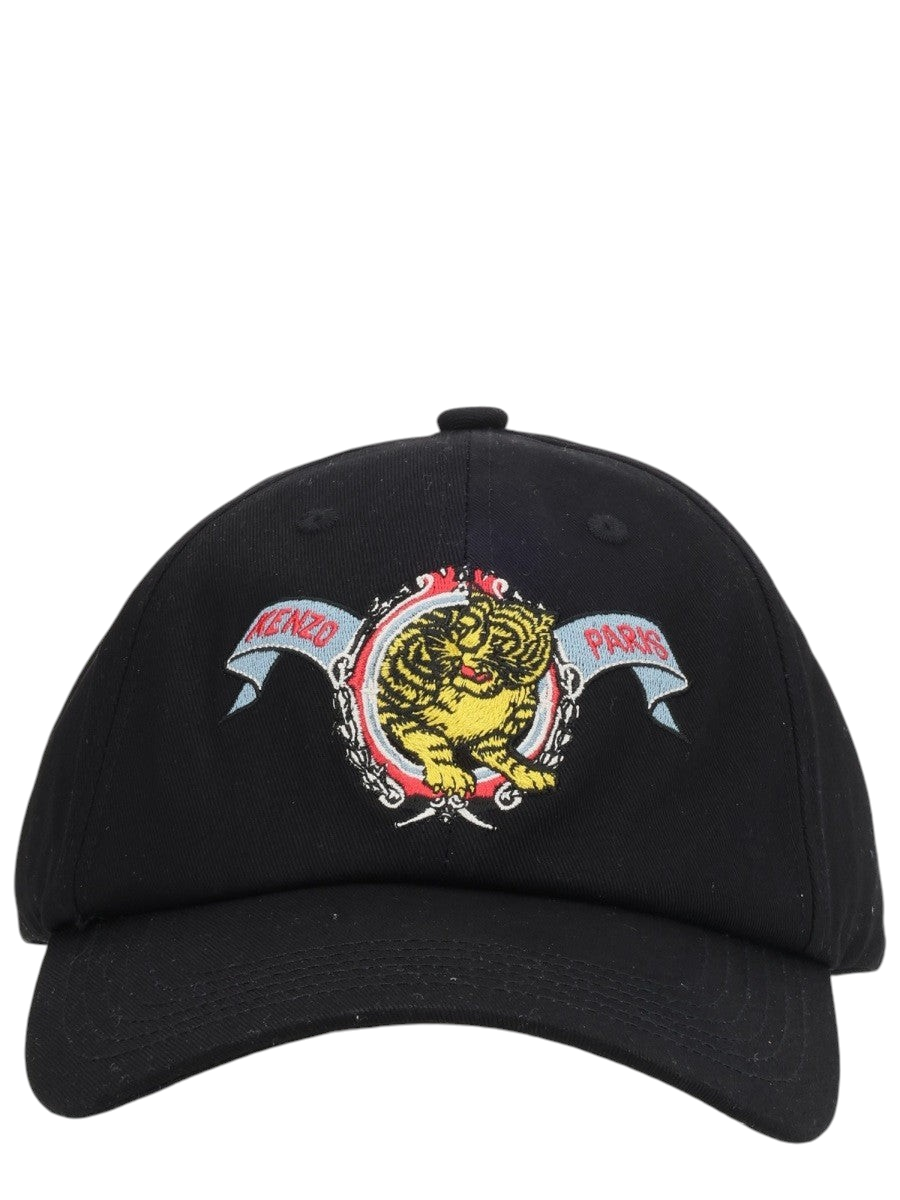Kenzo - CAPPELLO DA BASEBALL "KENZO JUMPING TIGER" Black UNI