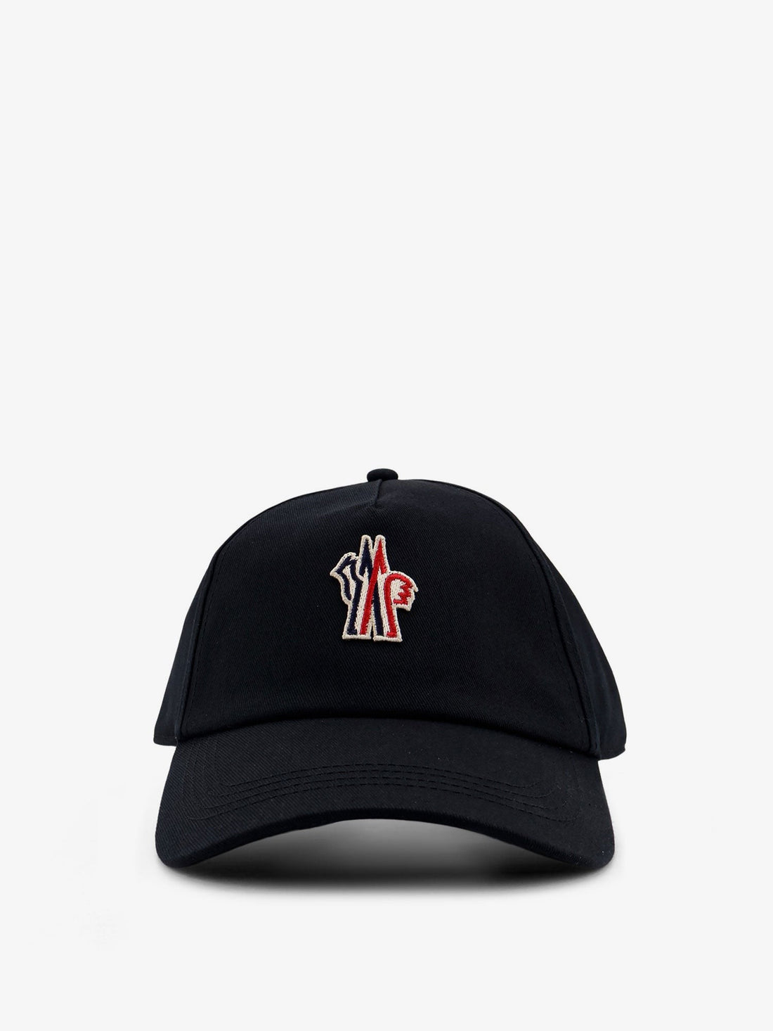 MONCLER GRENOBLE Cappello in cotone con patch logo frontale