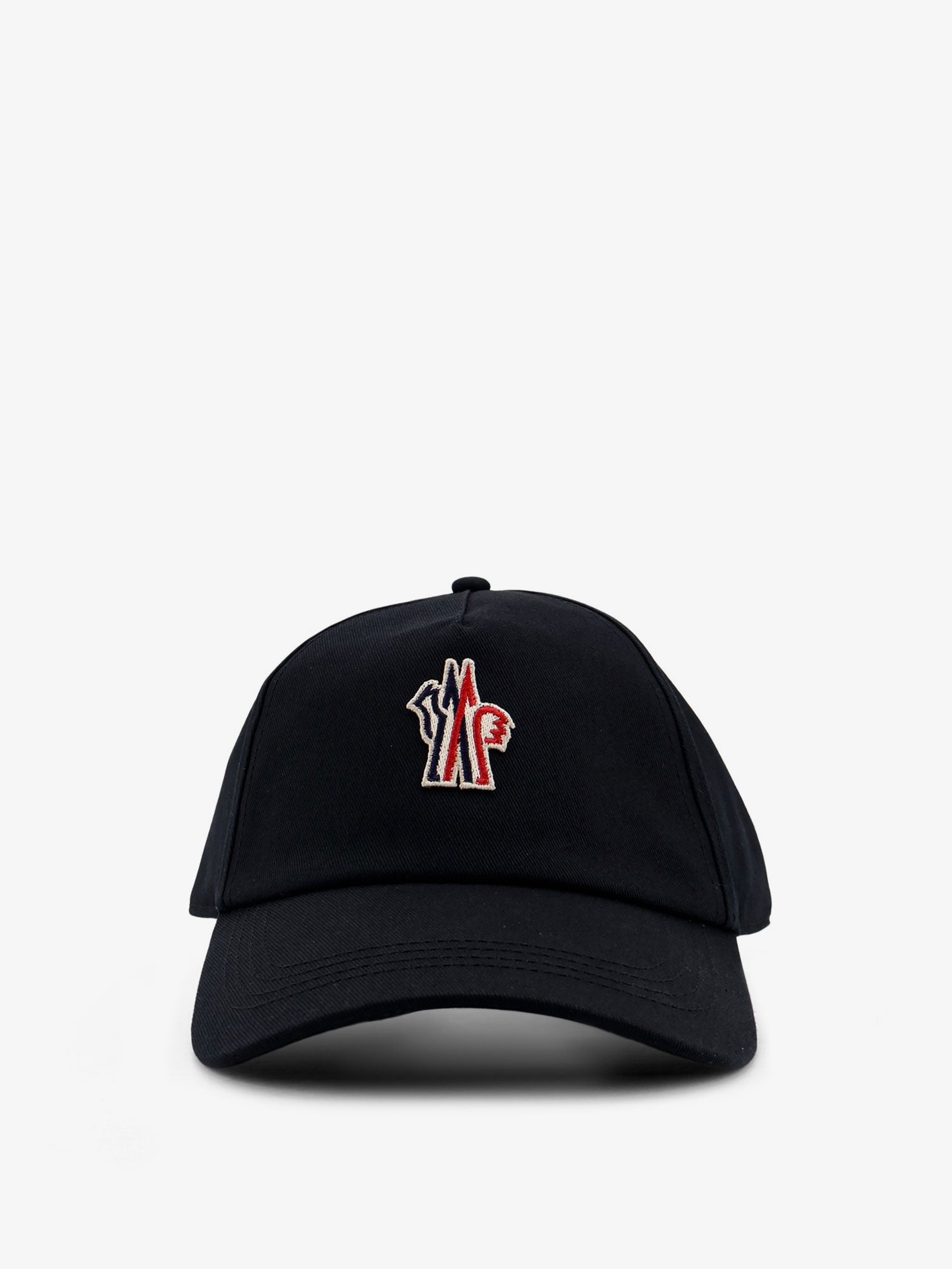 MONCLER GRENOBLE Cappello in cotone con patch logo frontale