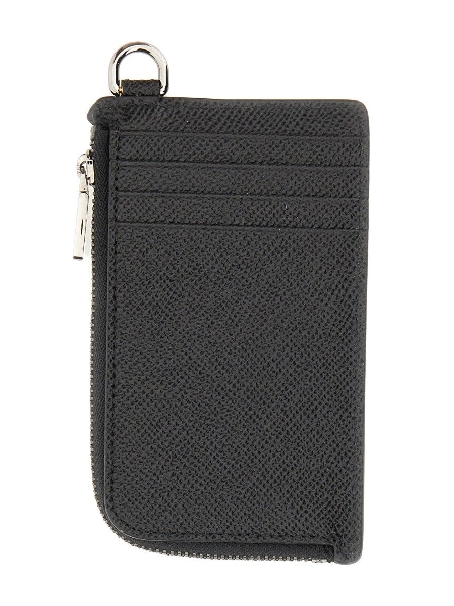CARD HOLDER WITH LOGO PLAQUE