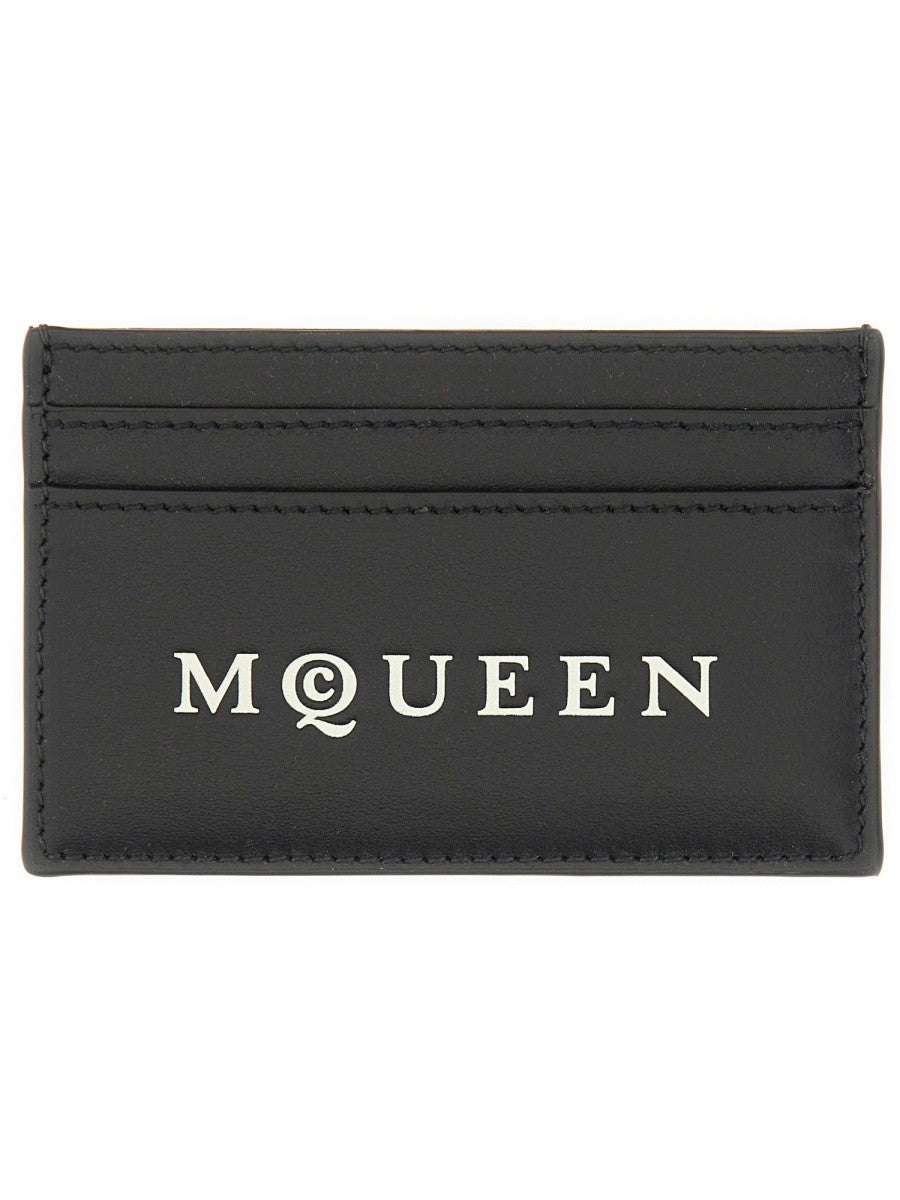 Alexander Mcqueen Alexander McQueen Black Logo Card Holder