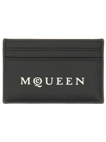 Alexander Mcqueen Alexander McQueen Black Logo Card Holder