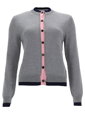 msgm - CARDIGAN CON DETTAGLIO DOPPIO BORDO