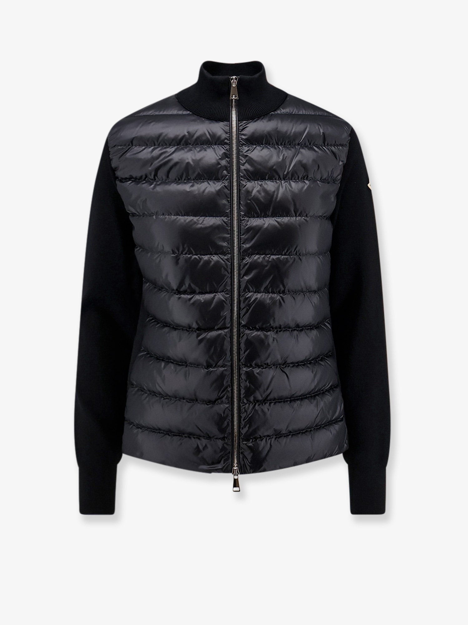 Moncler - Cardigan/Down Jacket with tricot inserts