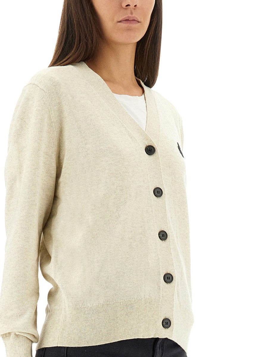 MARANT ETOILE - CARDIGAN "KARIN" WITH LOGO