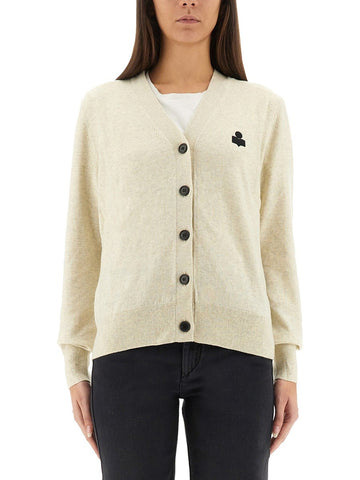 MARANT ETOILE - CARDIGAN "KARIN" WITH LOGO