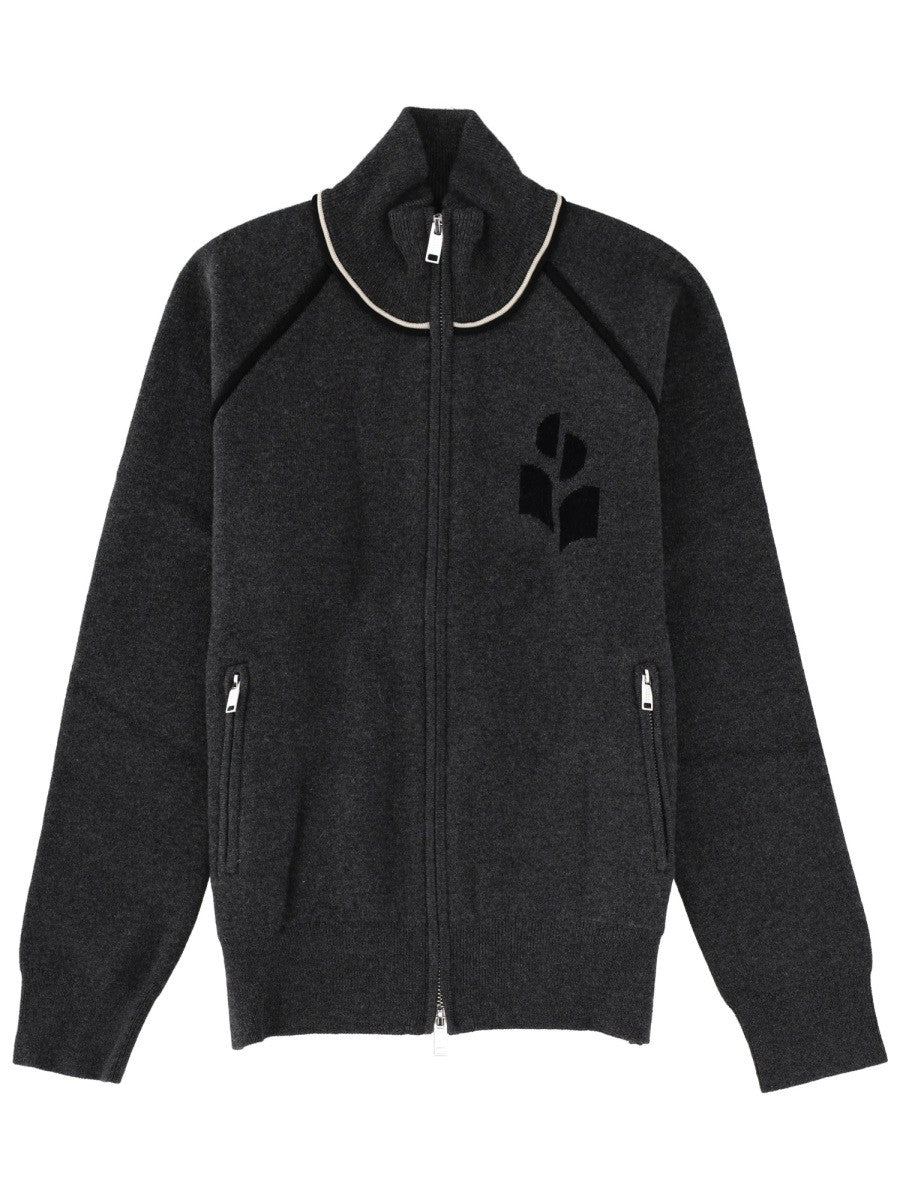 MARANT ETOILE - CARDIGAN "LANYA" CHARCOAL