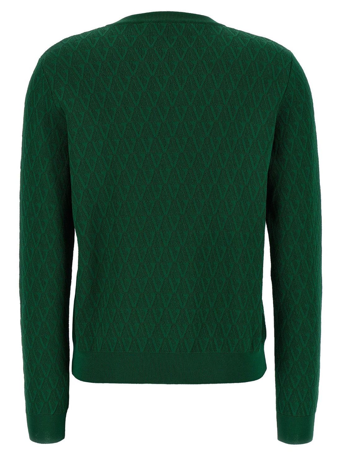 Versace  Green Cardigan with knit pattern V for women