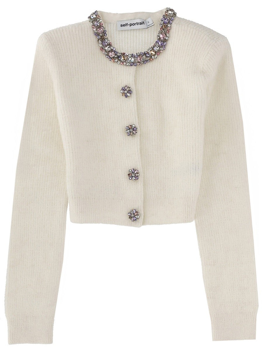 SELF-PORTRAIT - CARDIGAN WITH "DIAMANTÉ" DETAIL cardigan-with-diamante-detail_8d0164b4-5860-4a11-bddd-46f3f36d45a3