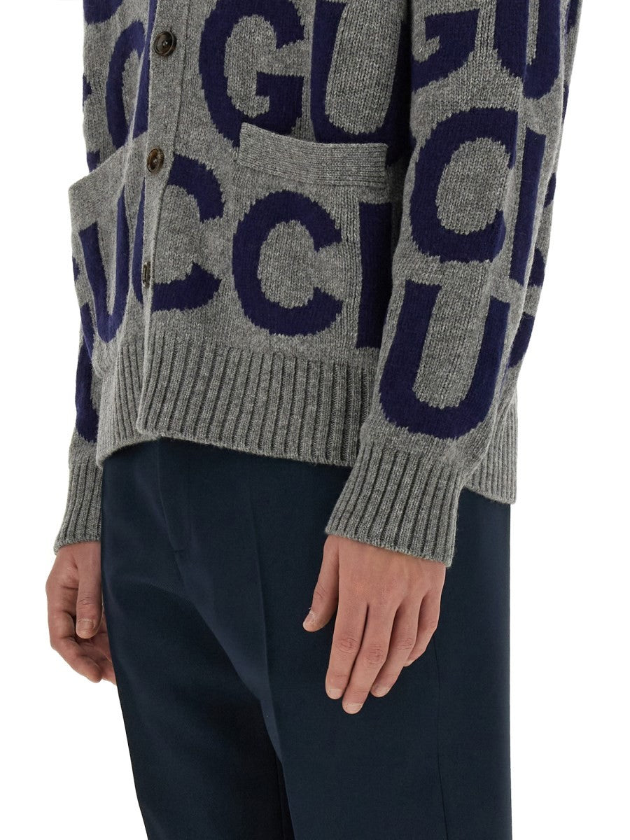 CARDIGAN WITH GUCCI INLAY