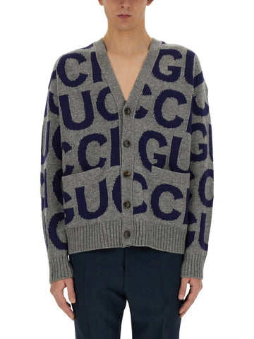 CARDIGAN WITH GUCCI INLAY
